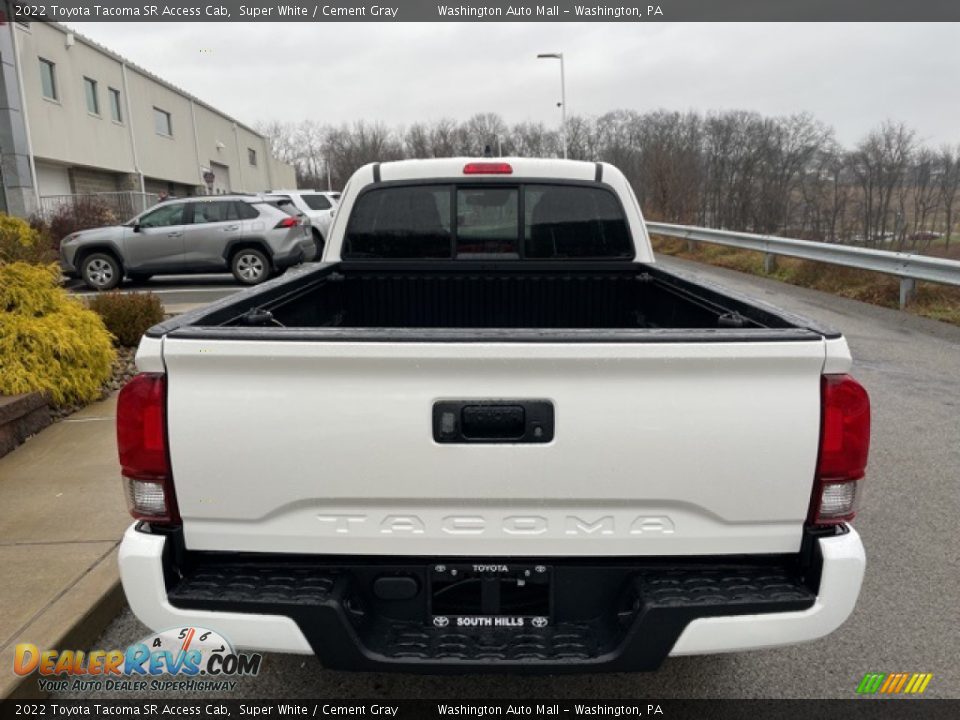 2022 Toyota Tacoma SR Access Cab Super White / Cement Gray Photo #8