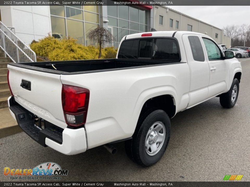 2022 Toyota Tacoma SR Access Cab Super White / Cement Gray Photo #9