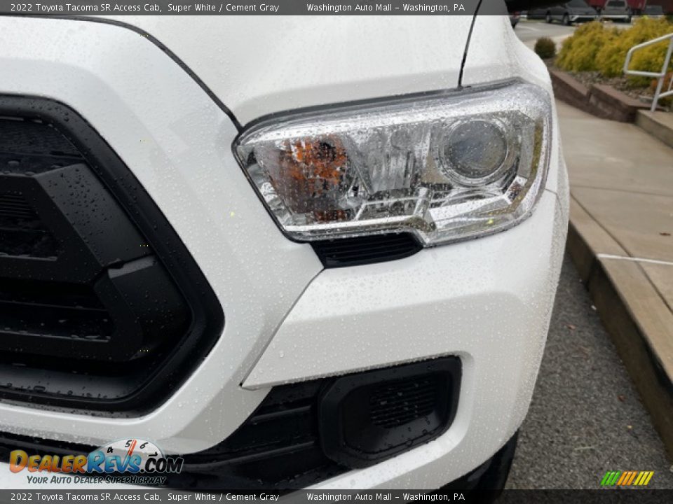 2022 Toyota Tacoma SR Access Cab Super White / Cement Gray Photo #10