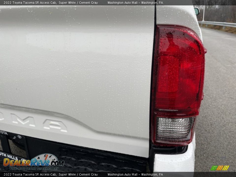 2022 Toyota Tacoma SR Access Cab Super White / Cement Gray Photo #11