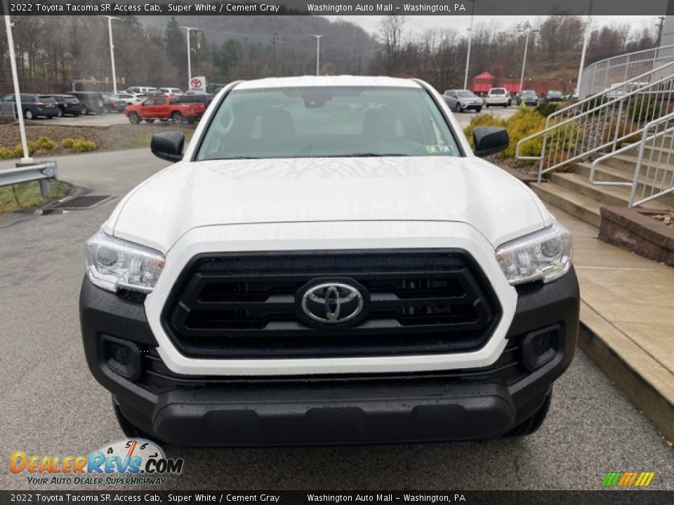 2022 Toyota Tacoma SR Access Cab Super White / Cement Gray Photo #6