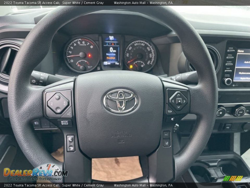 2022 Toyota Tacoma SR Access Cab Super White / Cement Gray Photo #15