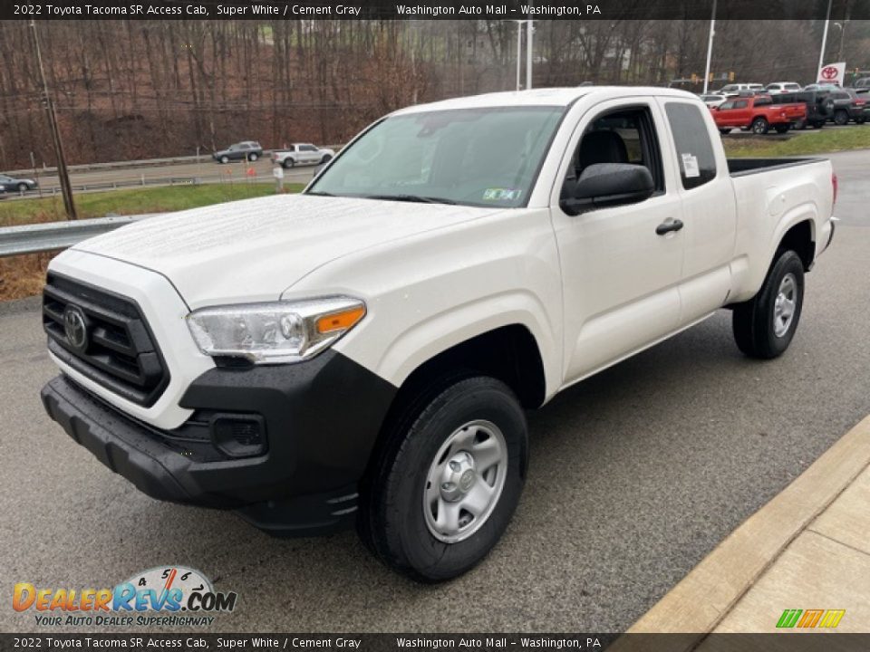 2022 Toyota Tacoma SR Access Cab Super White / Cement Gray Photo #7