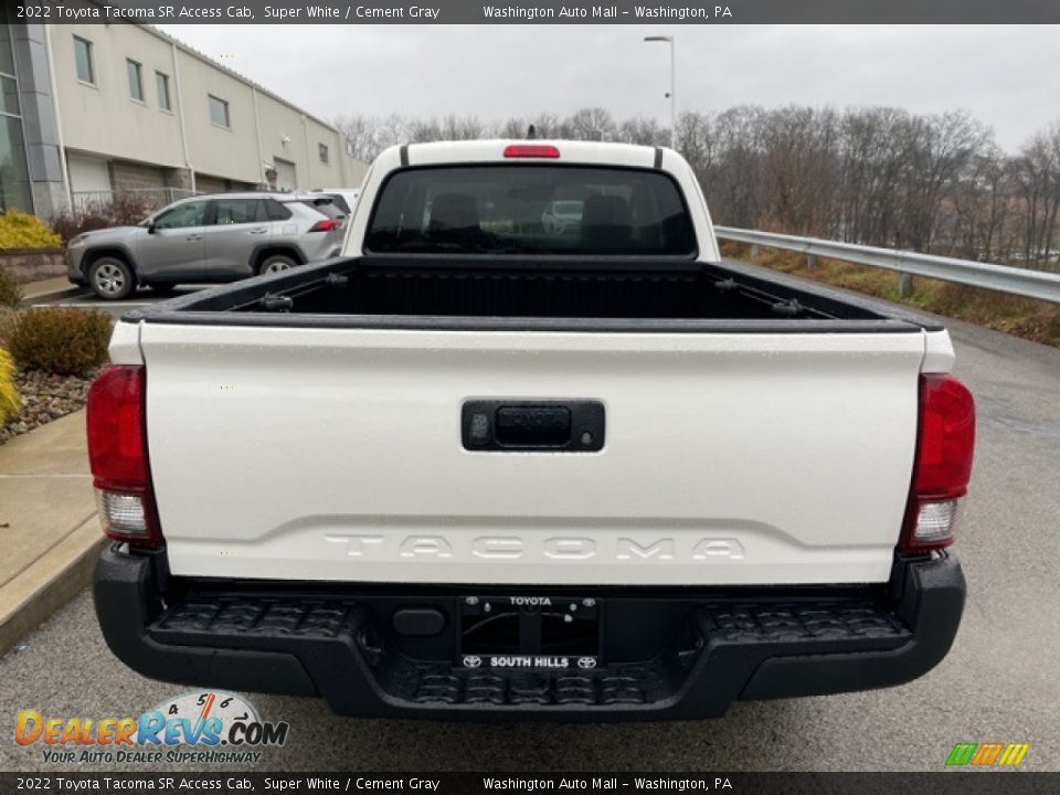 2022 Toyota Tacoma SR Access Cab Super White / Cement Gray Photo #8