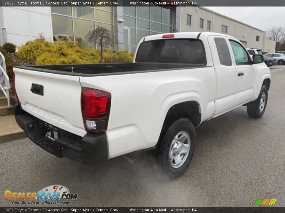 2022 Toyota Tacoma SR Access Cab Super White / Cement Gray Photo #9