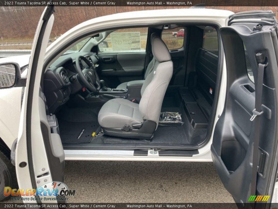 2022 Toyota Tacoma SR Access Cab Super White / Cement Gray Photo #20