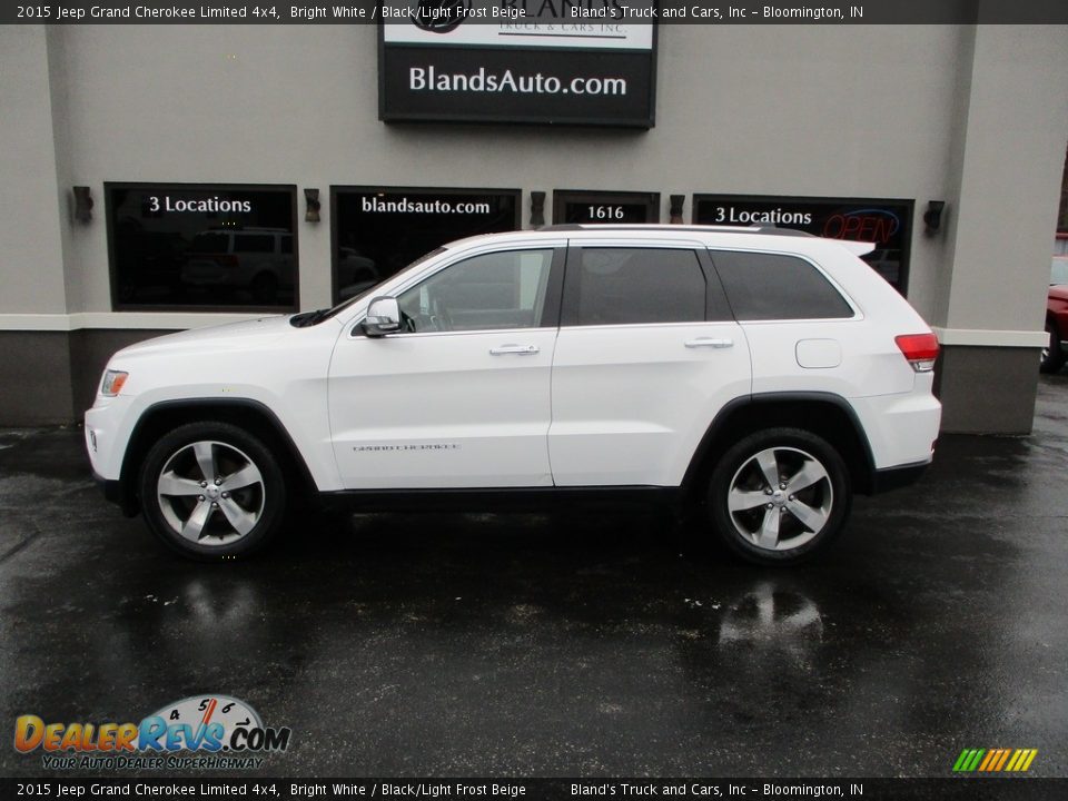 2015 Jeep Grand Cherokee Limited 4x4 Bright White / Black/Light Frost Beige Photo #1