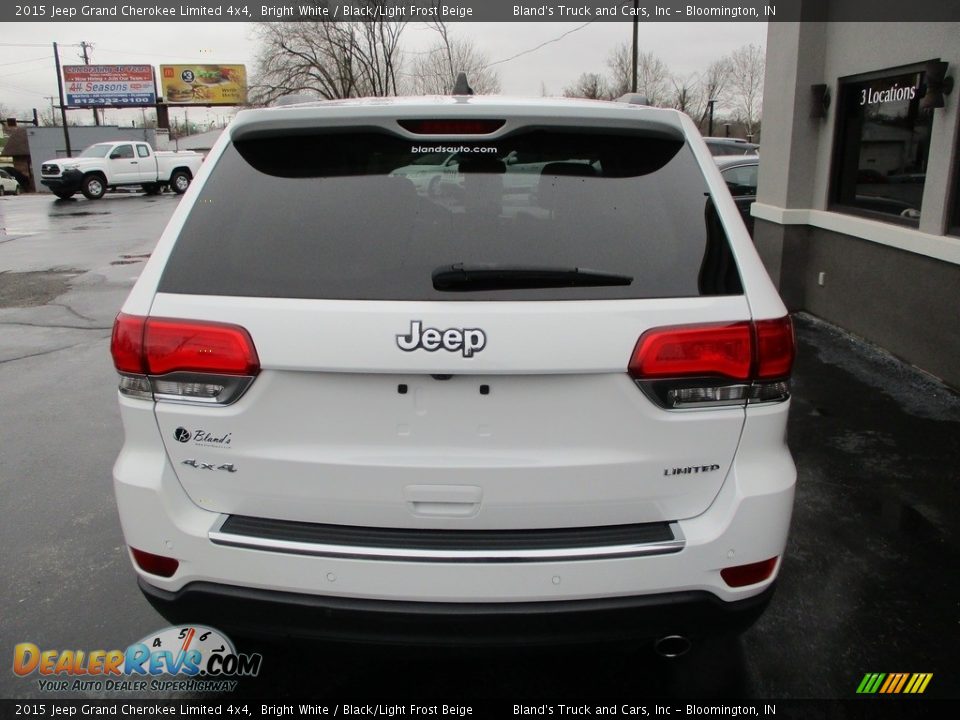 2015 Jeep Grand Cherokee Limited 4x4 Bright White / Black/Light Frost Beige Photo #30
