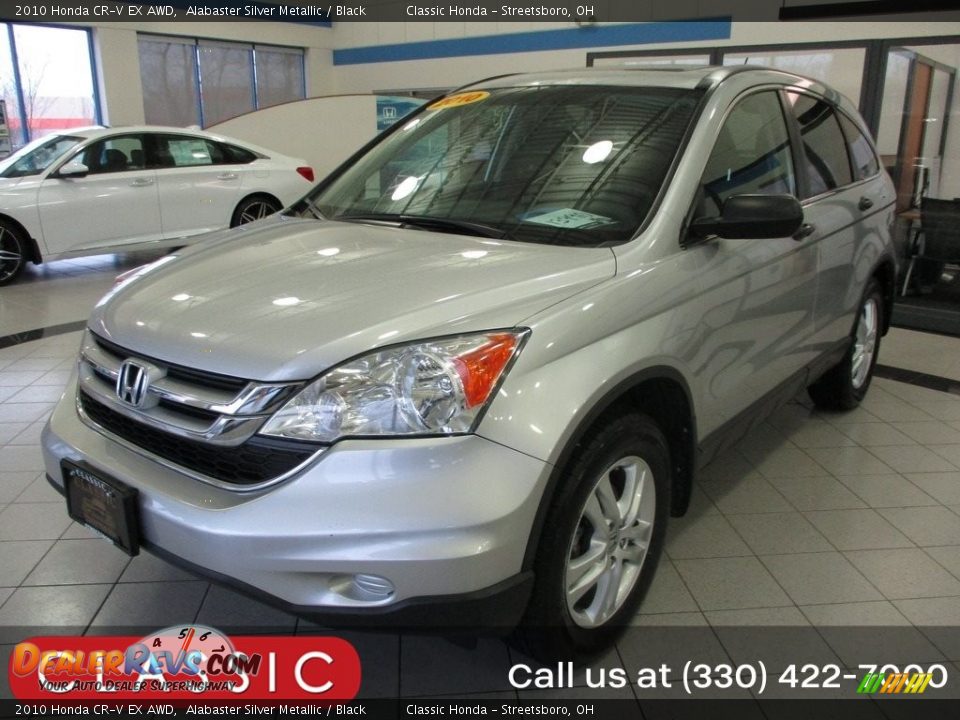 2010 Honda CR-V EX AWD Alabaster Silver Metallic / Black Photo #1