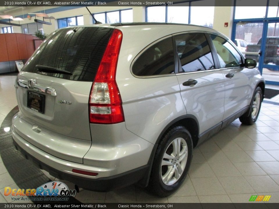 2010 Honda CR-V EX AWD Alabaster Silver Metallic / Black Photo #7