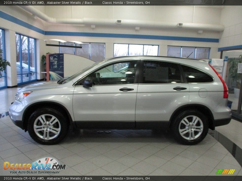 2010 Honda CR-V EX AWD Alabaster Silver Metallic / Black Photo #10