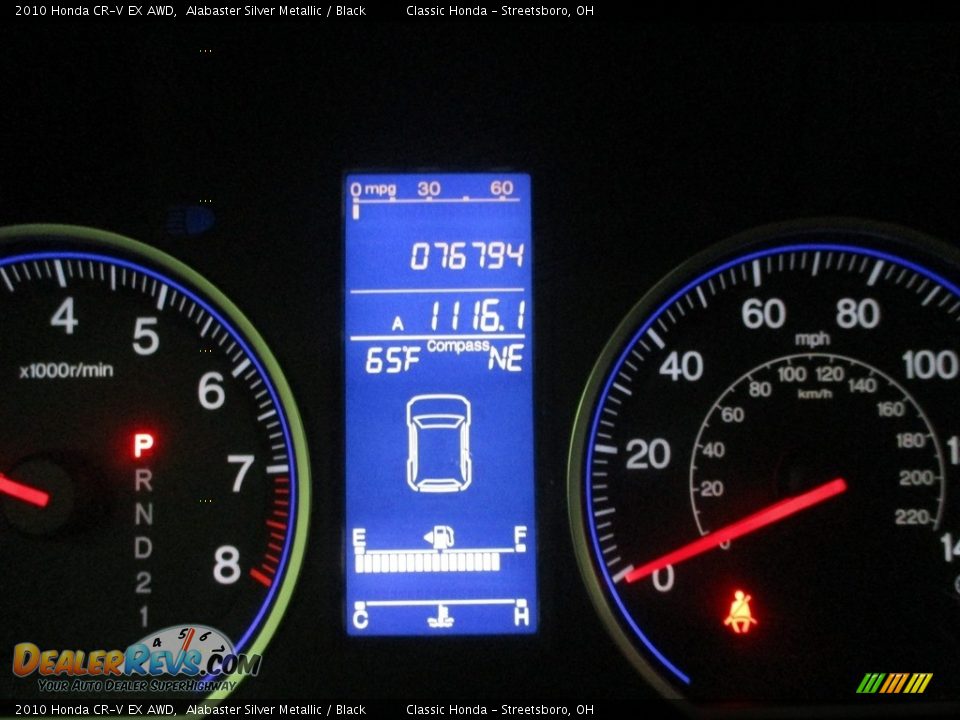 2010 Honda CR-V EX AWD Alabaster Silver Metallic / Black Photo #31