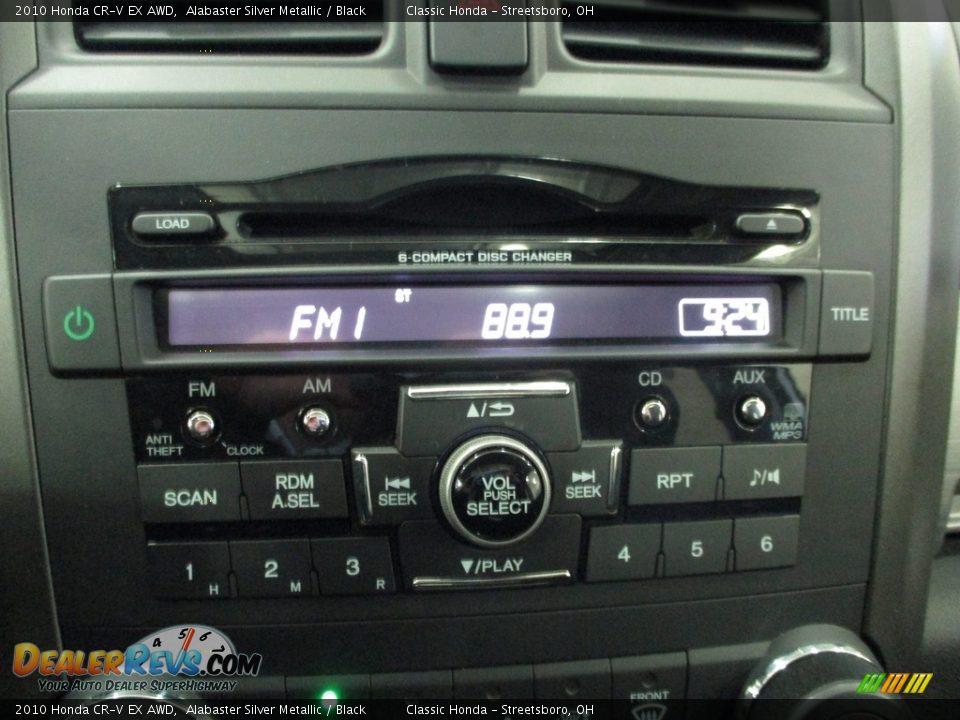 2010 Honda CR-V EX AWD Alabaster Silver Metallic / Black Photo #34
