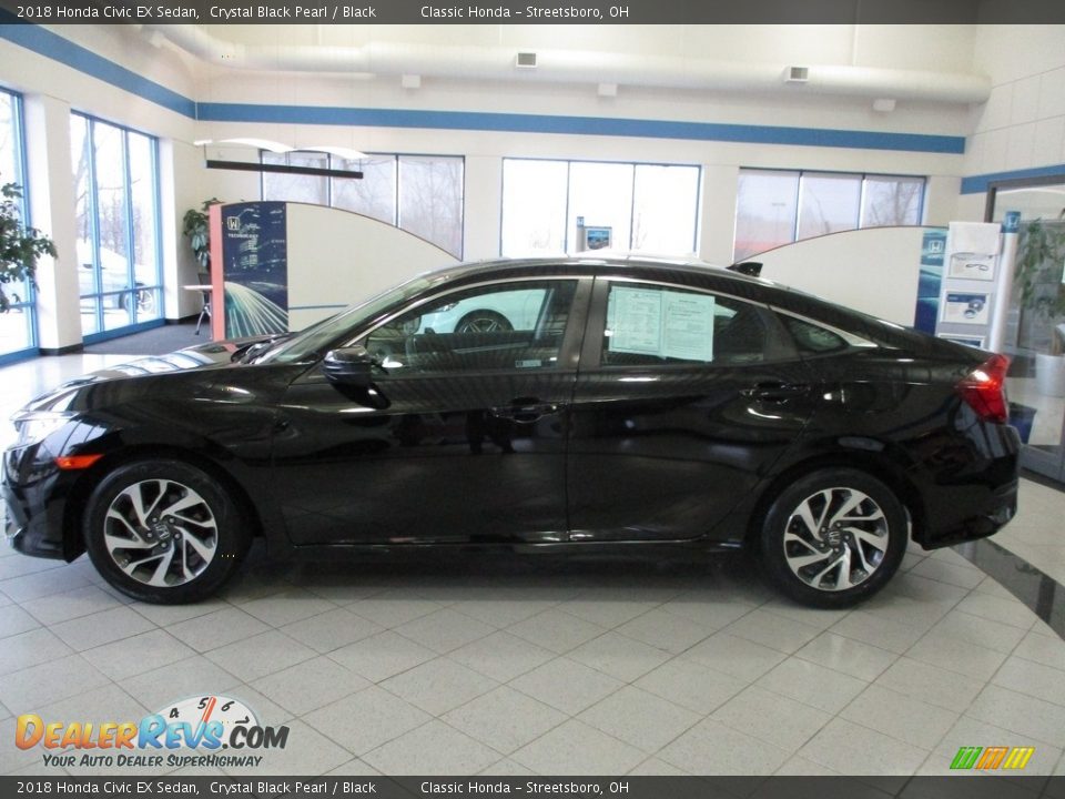 2018 Honda Civic EX Sedan Crystal Black Pearl / Black Photo #10