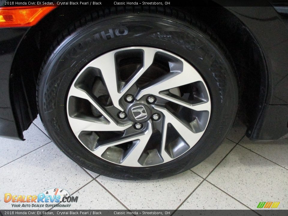 2018 Honda Civic EX Sedan Crystal Black Pearl / Black Photo #12