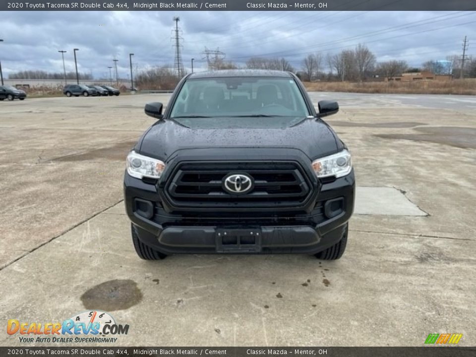 2020 Toyota Tacoma SR Double Cab 4x4 Midnight Black Metallic / Cement Photo #1