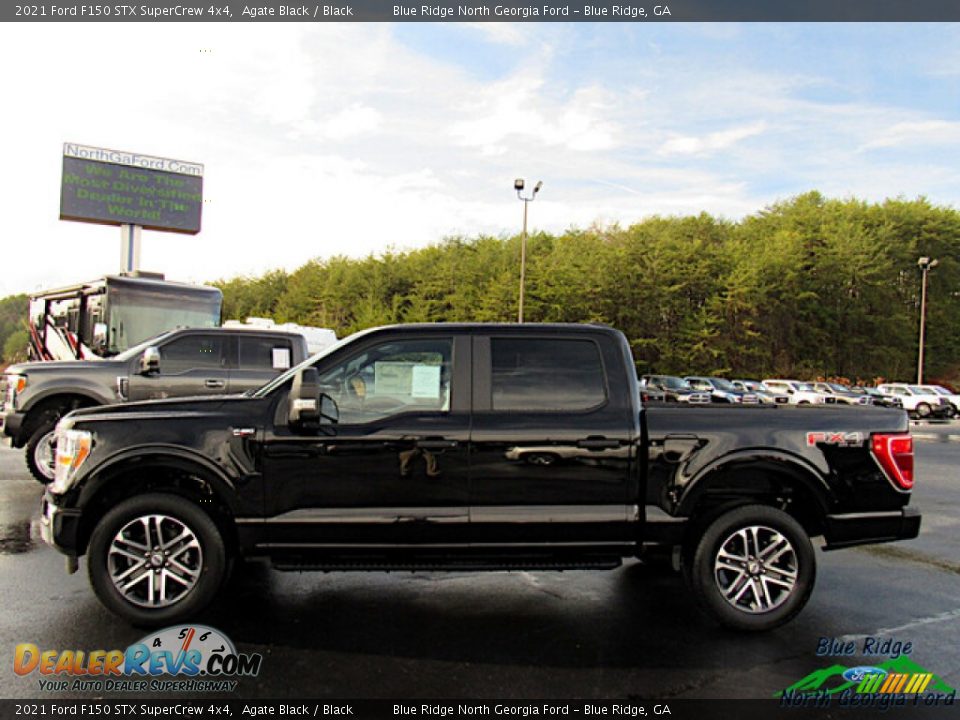 2021 Ford F150 STX SuperCrew 4x4 Agate Black / Black Photo #2