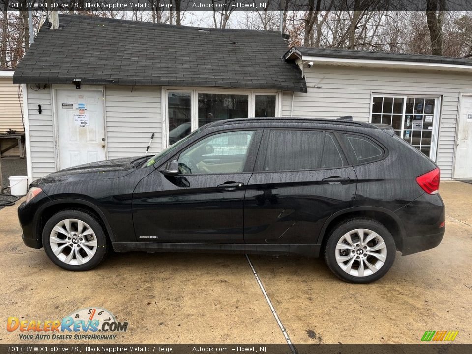 2013 BMW X1 xDrive 28i Black Sapphire Metallic / Beige Photo #5