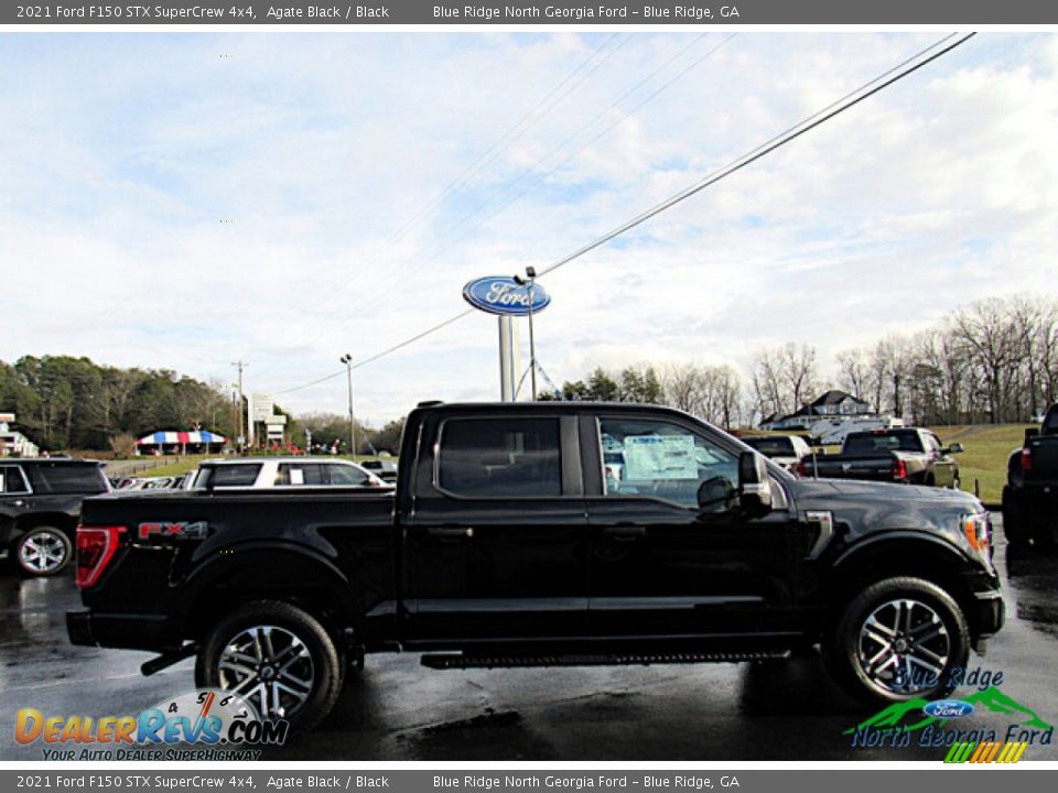 2021 Ford F150 STX SuperCrew 4x4 Agate Black / Black Photo #6