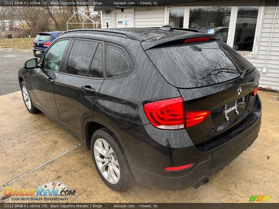 2013 BMW X1 xDrive 28i Black Sapphire Metallic / Beige Photo #6