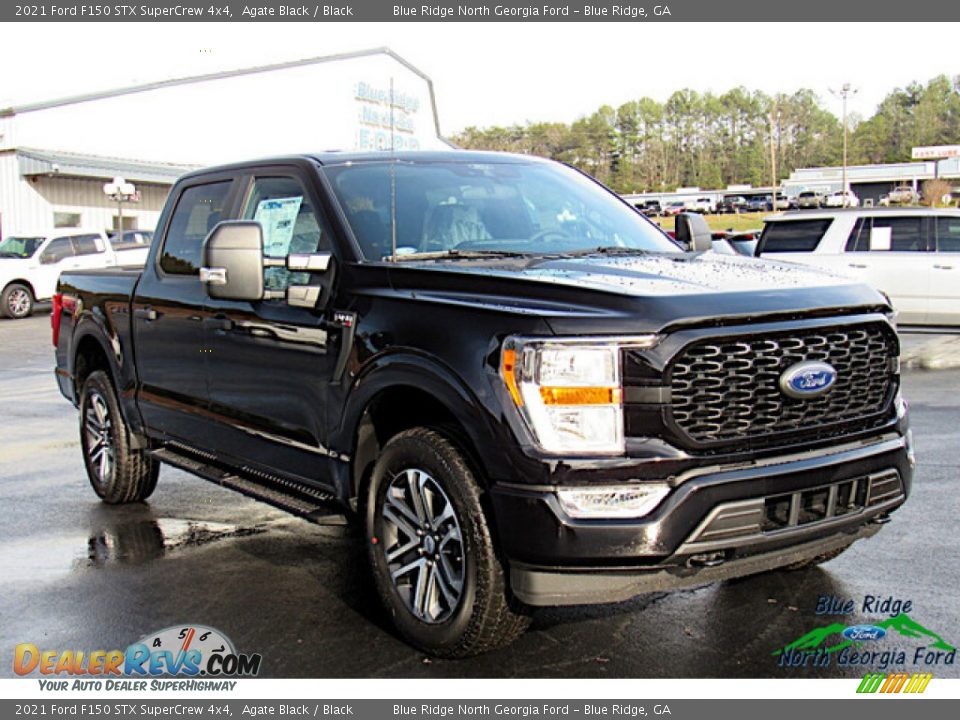 2021 Ford F150 STX SuperCrew 4x4 Agate Black / Black Photo #7