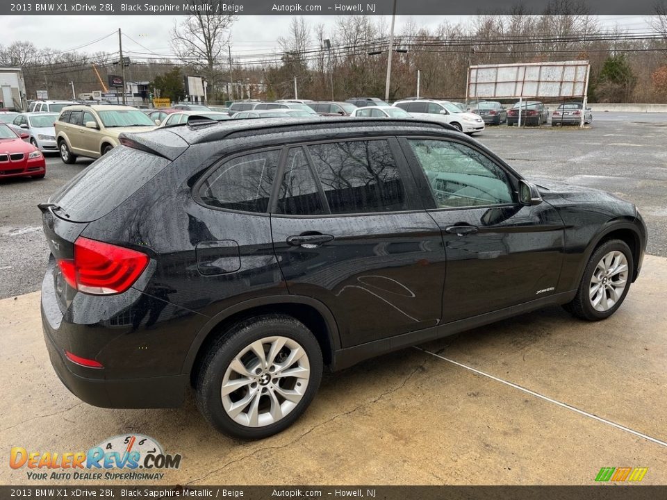 2013 BMW X1 xDrive 28i Black Sapphire Metallic / Beige Photo #9