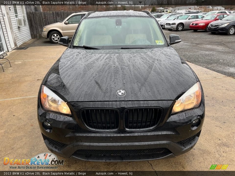 2013 BMW X1 xDrive 28i Black Sapphire Metallic / Beige Photo #12