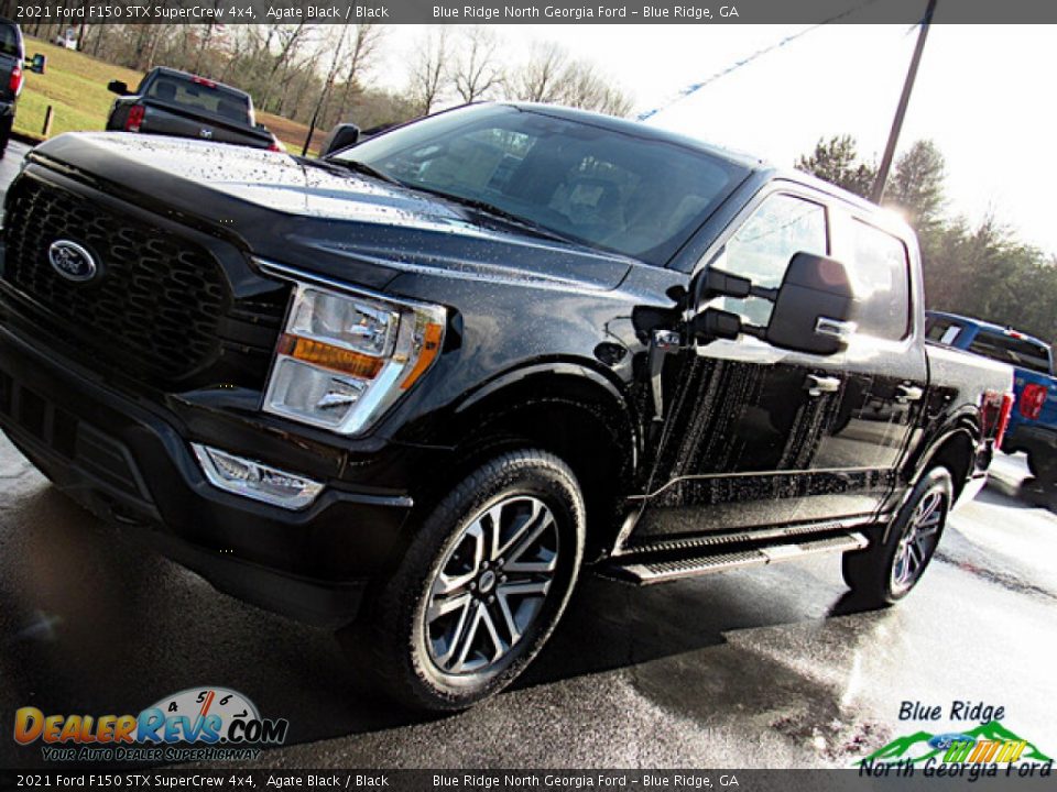 2021 Ford F150 STX SuperCrew 4x4 Agate Black / Black Photo #27