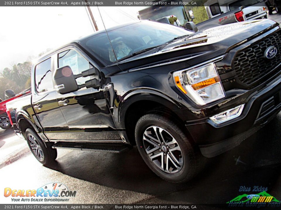 2021 Ford F150 STX SuperCrew 4x4 Agate Black / Black Photo #28