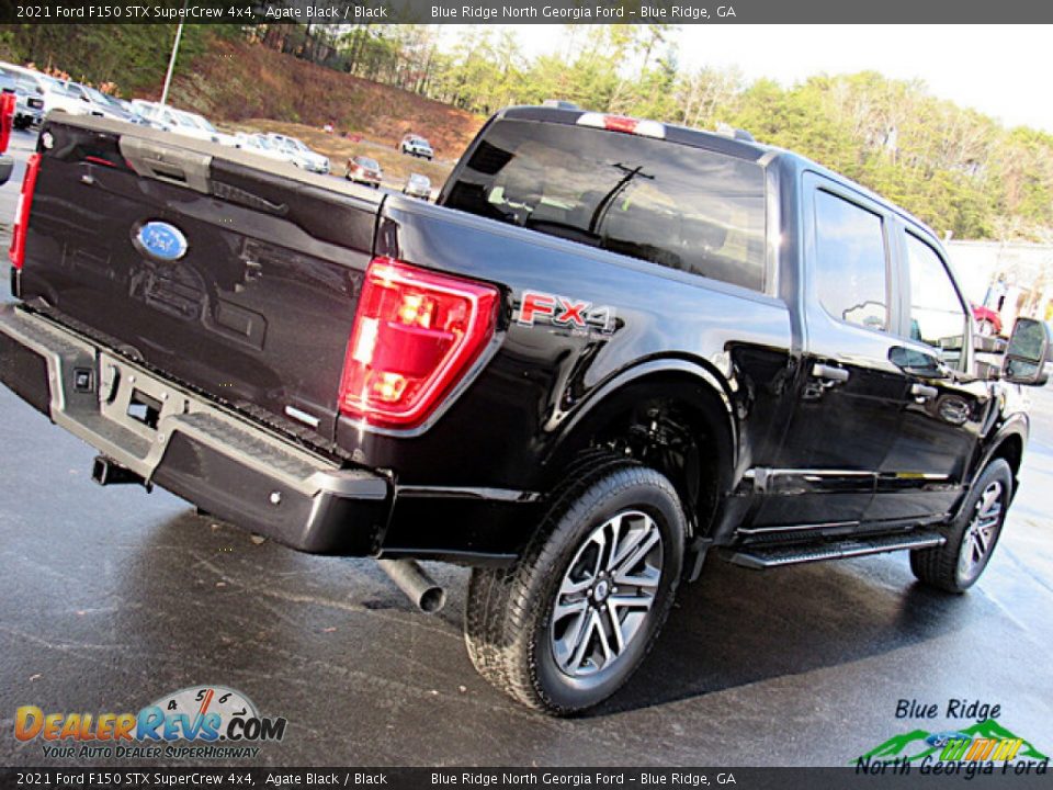 2021 Ford F150 STX SuperCrew 4x4 Agate Black / Black Photo #29