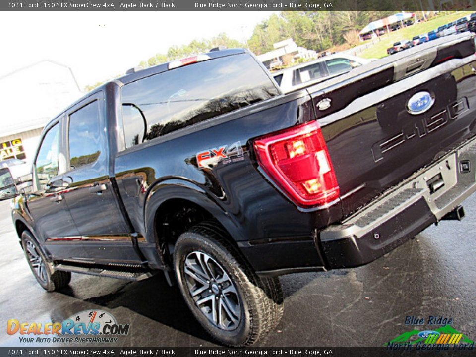 2021 Ford F150 STX SuperCrew 4x4 Agate Black / Black Photo #30