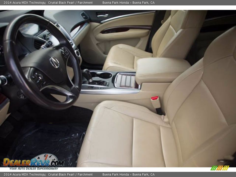 2014 Acura MDX Technology Crystal Black Pearl / Parchment Photo #3