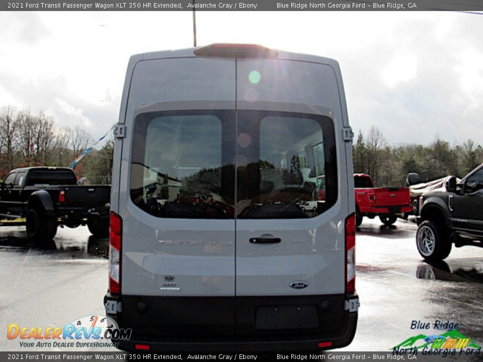 2021 Ford Transit Passenger Wagon XLT 350 HR Extended Avalanche Gray / Ebony Photo #4