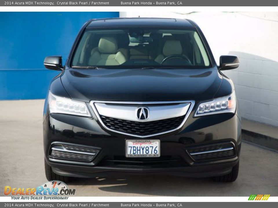 2014 Acura MDX Technology Crystal Black Pearl / Parchment Photo #7