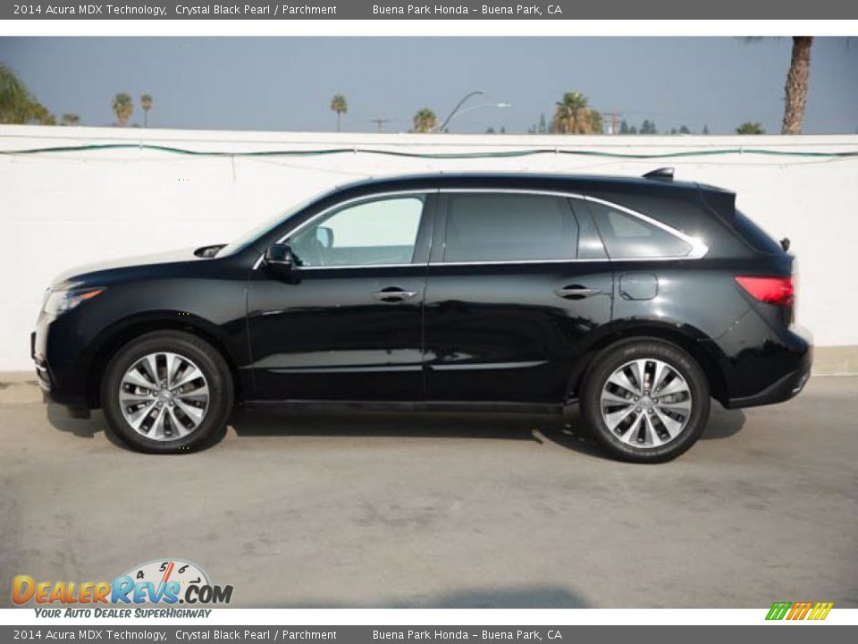 2014 Acura MDX Technology Crystal Black Pearl / Parchment Photo #10