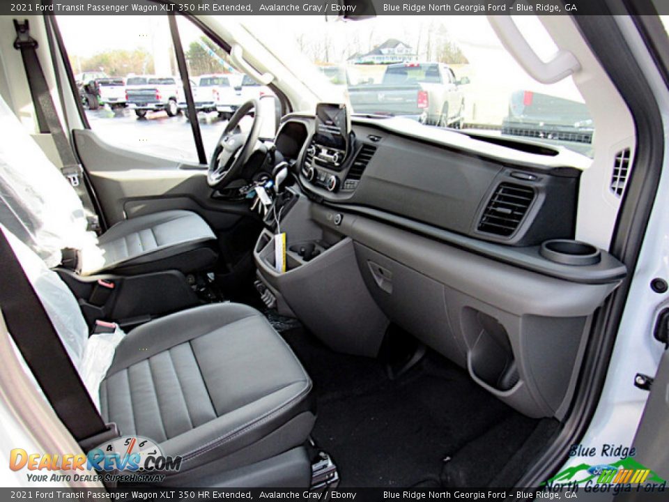 2021 Ford Transit Passenger Wagon XLT 350 HR Extended Avalanche Gray / Ebony Photo #12