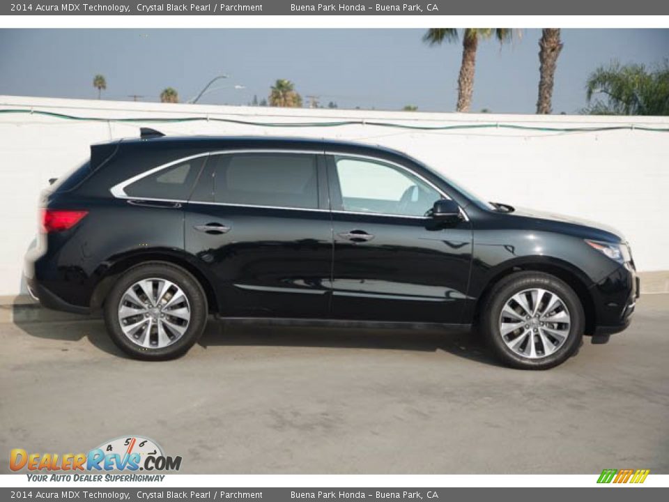 2014 Acura MDX Technology Crystal Black Pearl / Parchment Photo #14