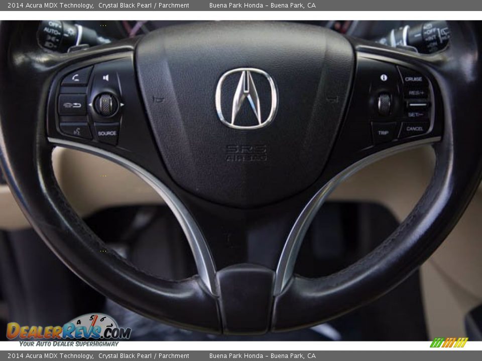 2014 Acura MDX Technology Crystal Black Pearl / Parchment Photo #15