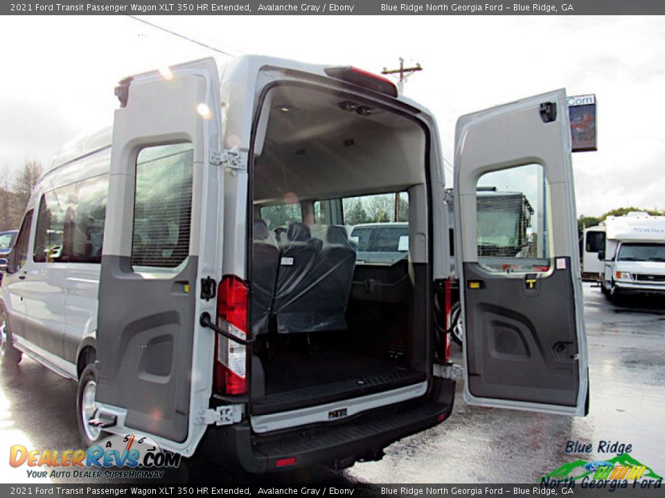 2021 Ford Transit Passenger Wagon XLT 350 HR Extended Avalanche Gray / Ebony Photo #19