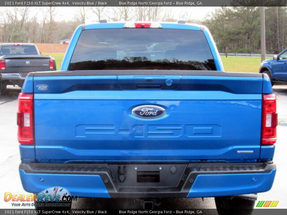 2021 Ford F150 XLT SuperCrew 4x4 Velocity Blue / Black Photo #4