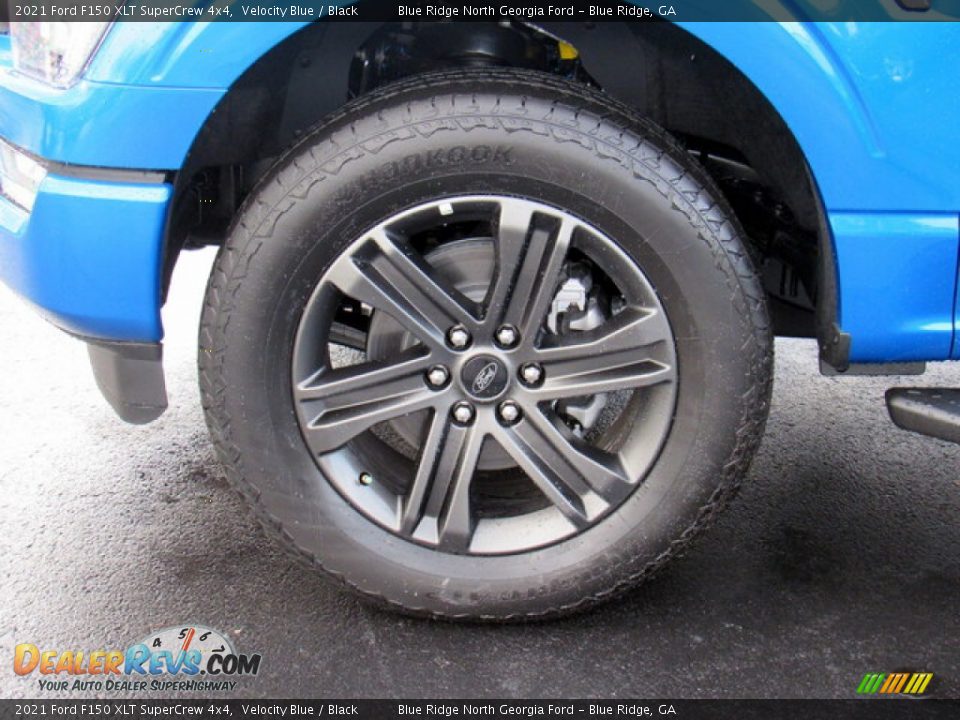 2021 Ford F150 XLT SuperCrew 4x4 Velocity Blue / Black Photo #9
