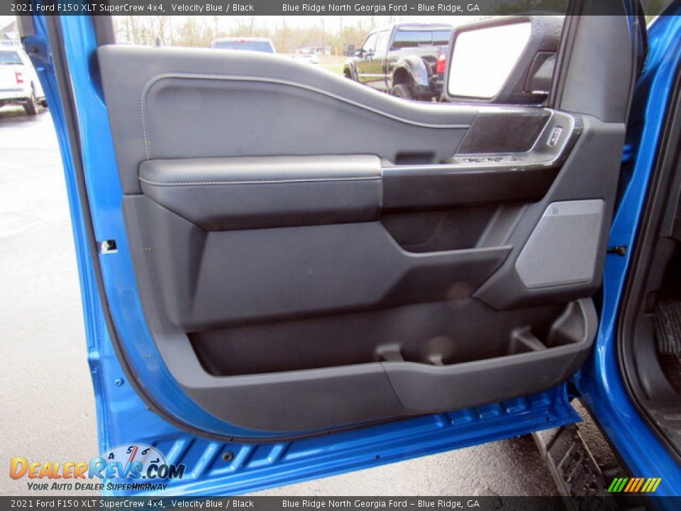 2021 Ford F150 XLT SuperCrew 4x4 Velocity Blue / Black Photo #10