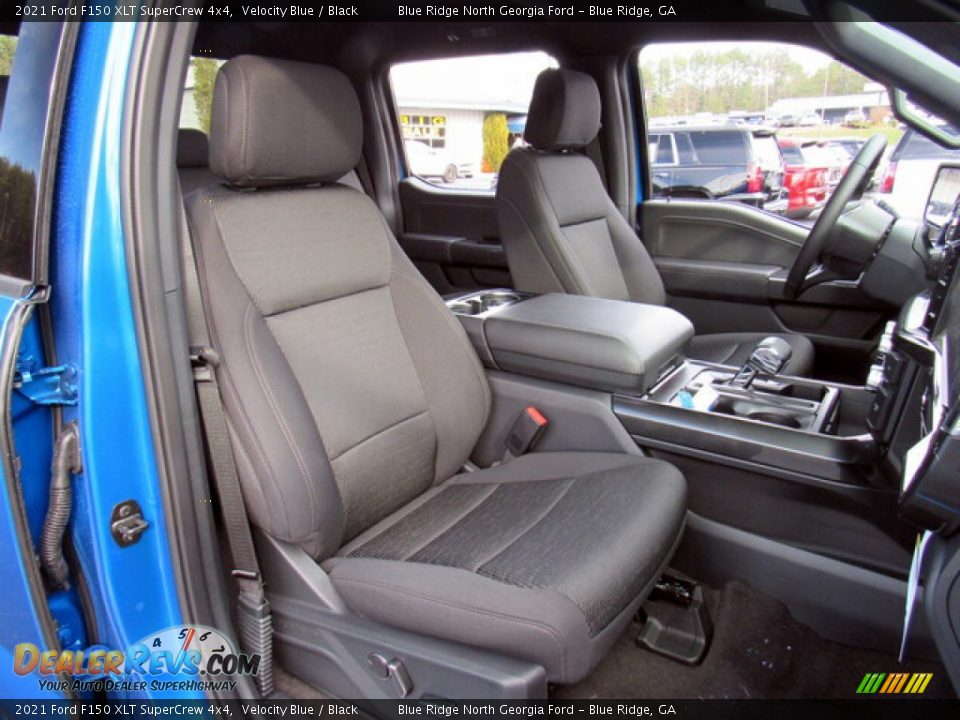 2021 Ford F150 XLT SuperCrew 4x4 Velocity Blue / Black Photo #12