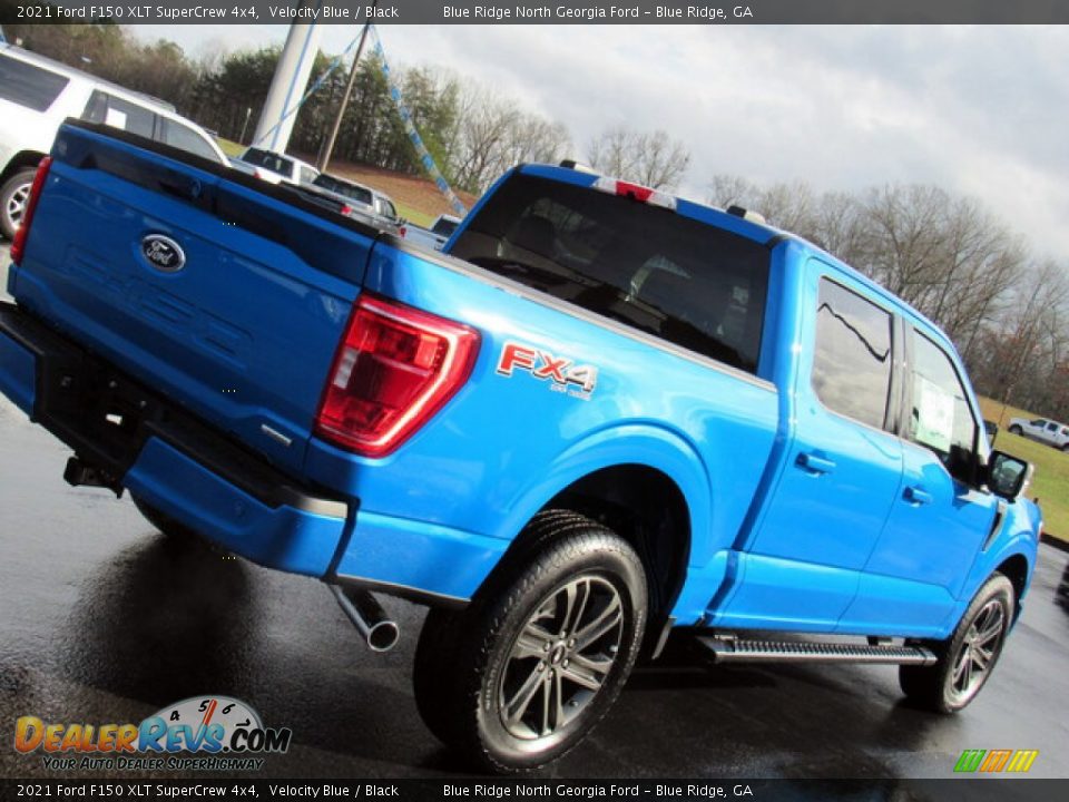 2021 Ford F150 XLT SuperCrew 4x4 Velocity Blue / Black Photo #29