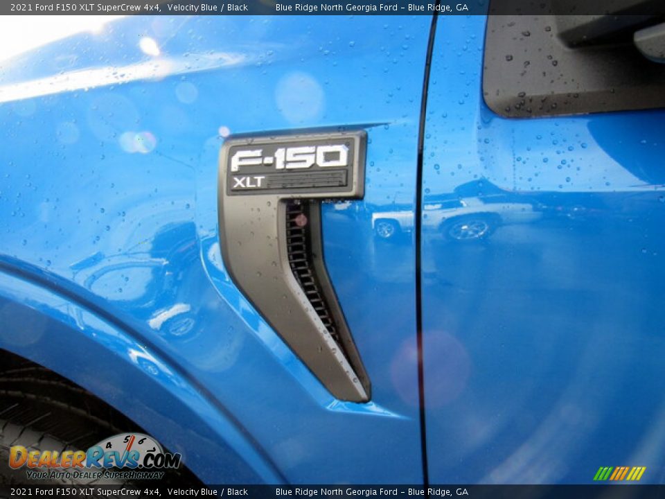 2021 Ford F150 XLT SuperCrew 4x4 Velocity Blue / Black Photo #31