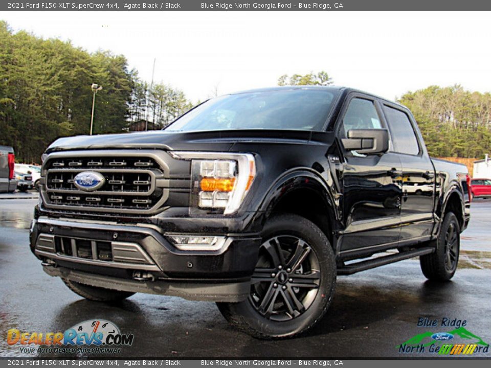 2021 Ford F150 XLT SuperCrew 4x4 Agate Black / Black Photo #1