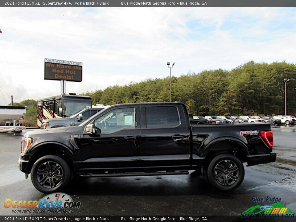 2021 Ford F150 XLT SuperCrew 4x4 Agate Black / Black Photo #2