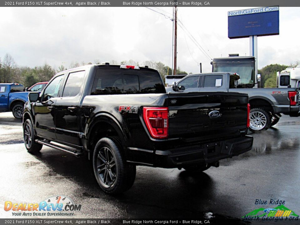 2021 Ford F150 XLT SuperCrew 4x4 Agate Black / Black Photo #3