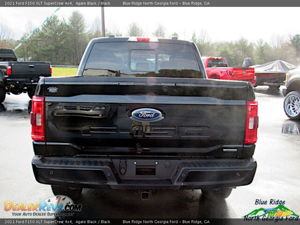 2021 Ford F150 XLT SuperCrew 4x4 Agate Black / Black Photo #4