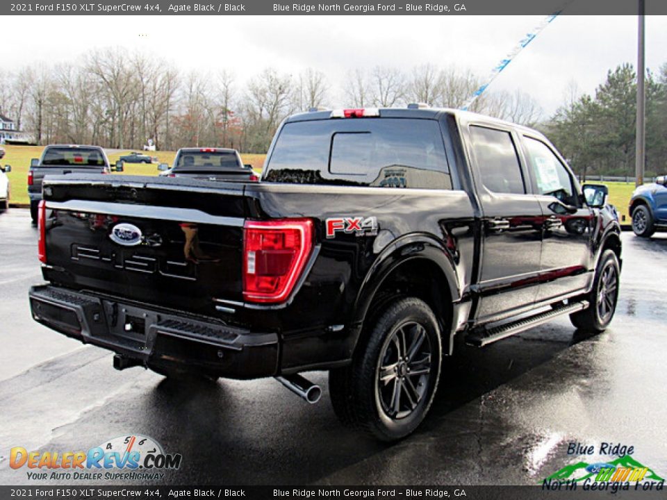 2021 Ford F150 XLT SuperCrew 4x4 Agate Black / Black Photo #5